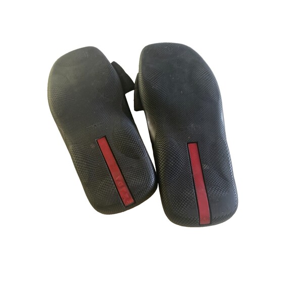 Prada Women's Black Slip On Sandals Sz 10/EU 40 - Picture 7 of 7